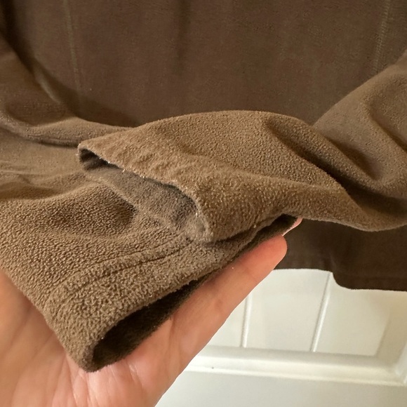 The North Face Women's Aljo Fleece Quarter Zip Pullover in Brown, Size Medium - Picture 6 of 8